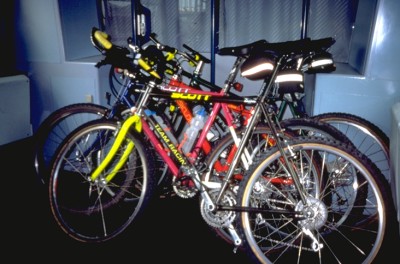 Bikes im Zug