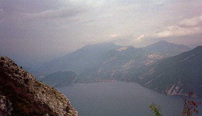 Der Gardasee mit Blick Richtung Norden auf Torbole